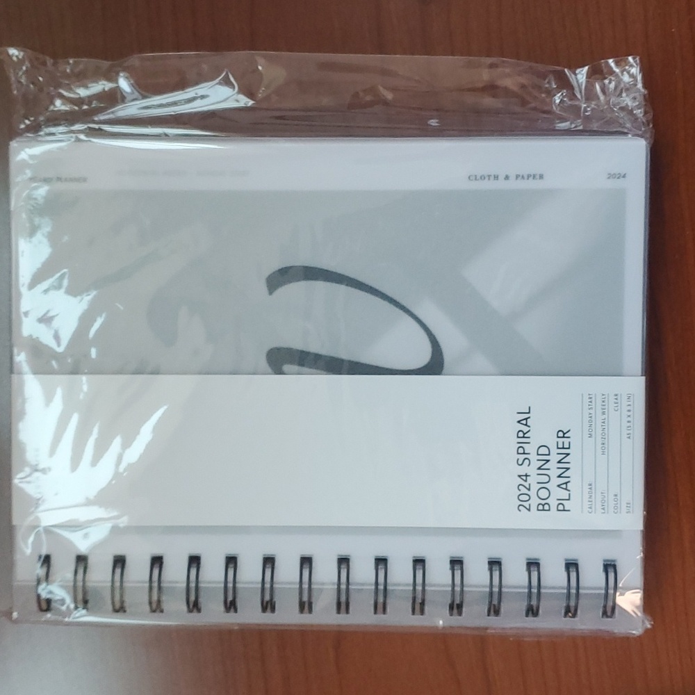 2024 planner cloth and paper